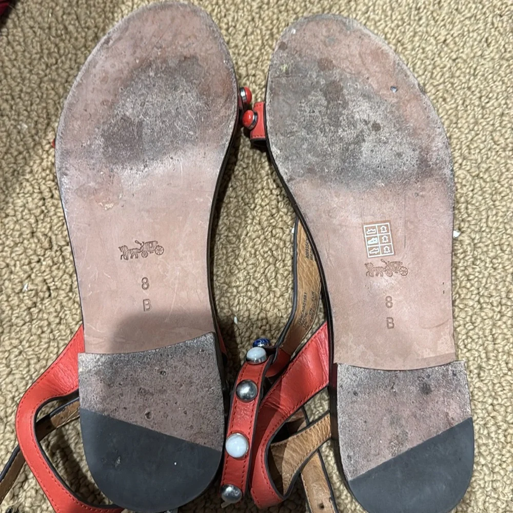 coach, beautiful summer sandals.